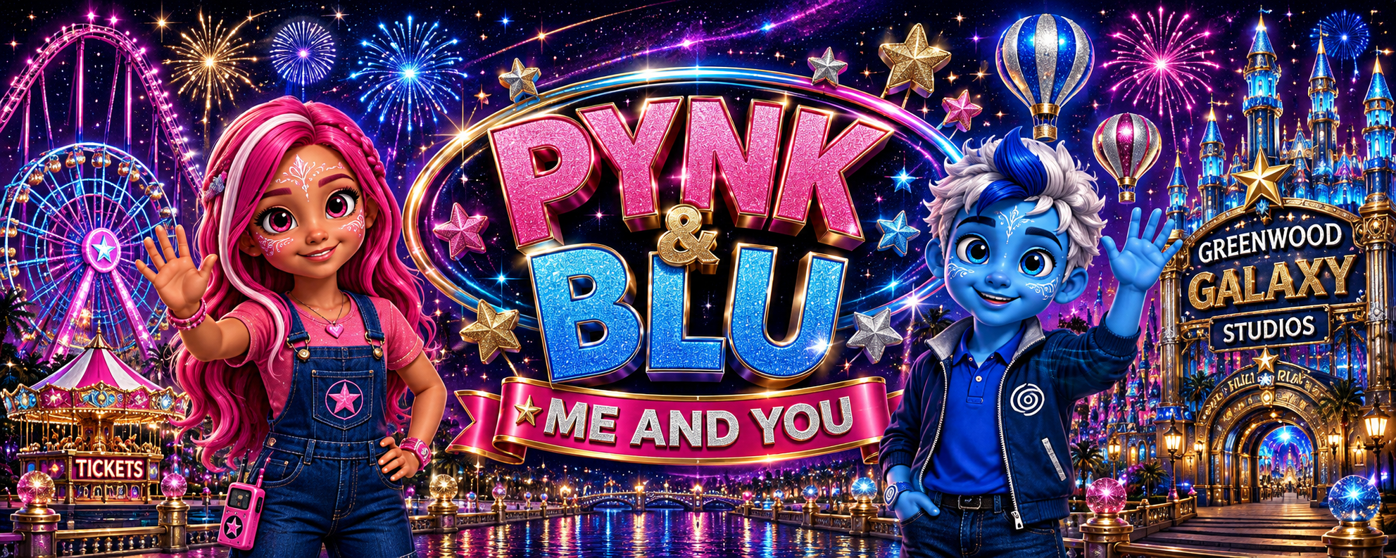 Pynk and Blu at Greenwood Galaxy Studios